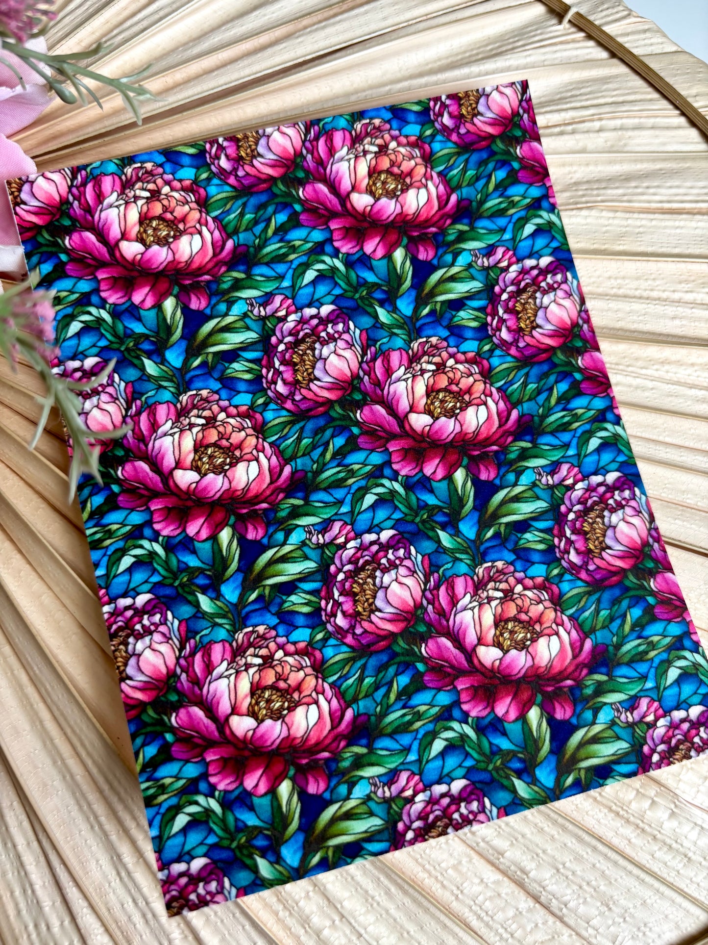 Purple Peony Bloom SG Transfer Paper