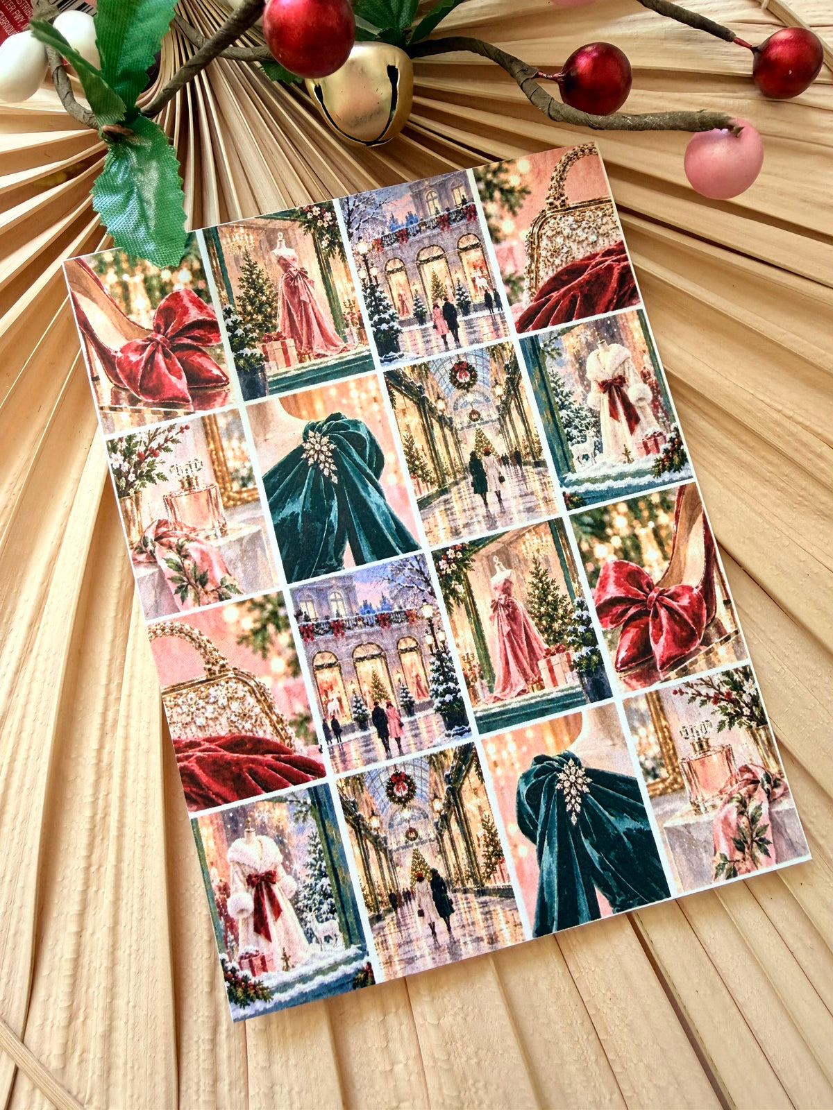 Holiday Shopping Tile Transfer Paper