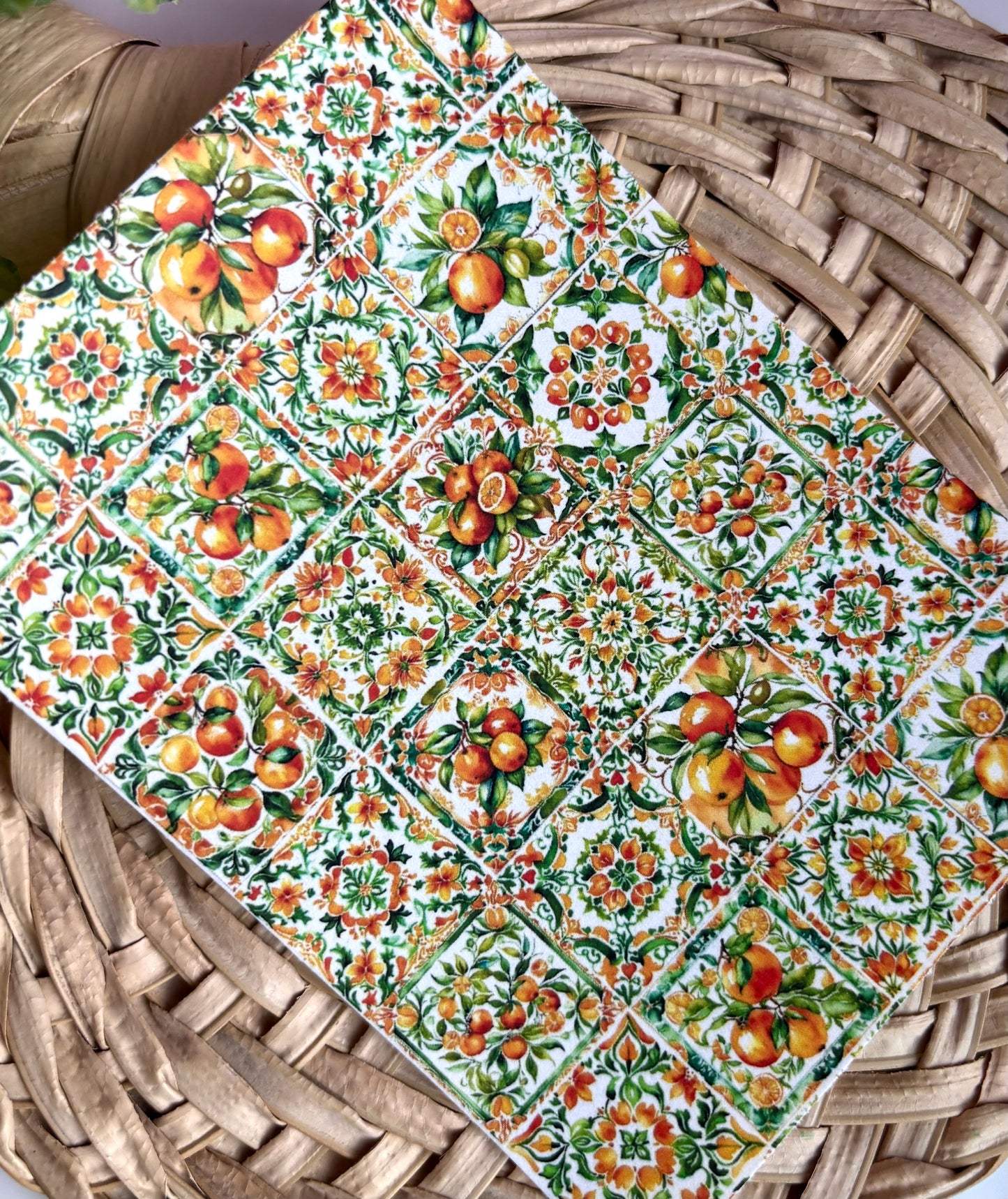 Orange Tile Transfer Paper