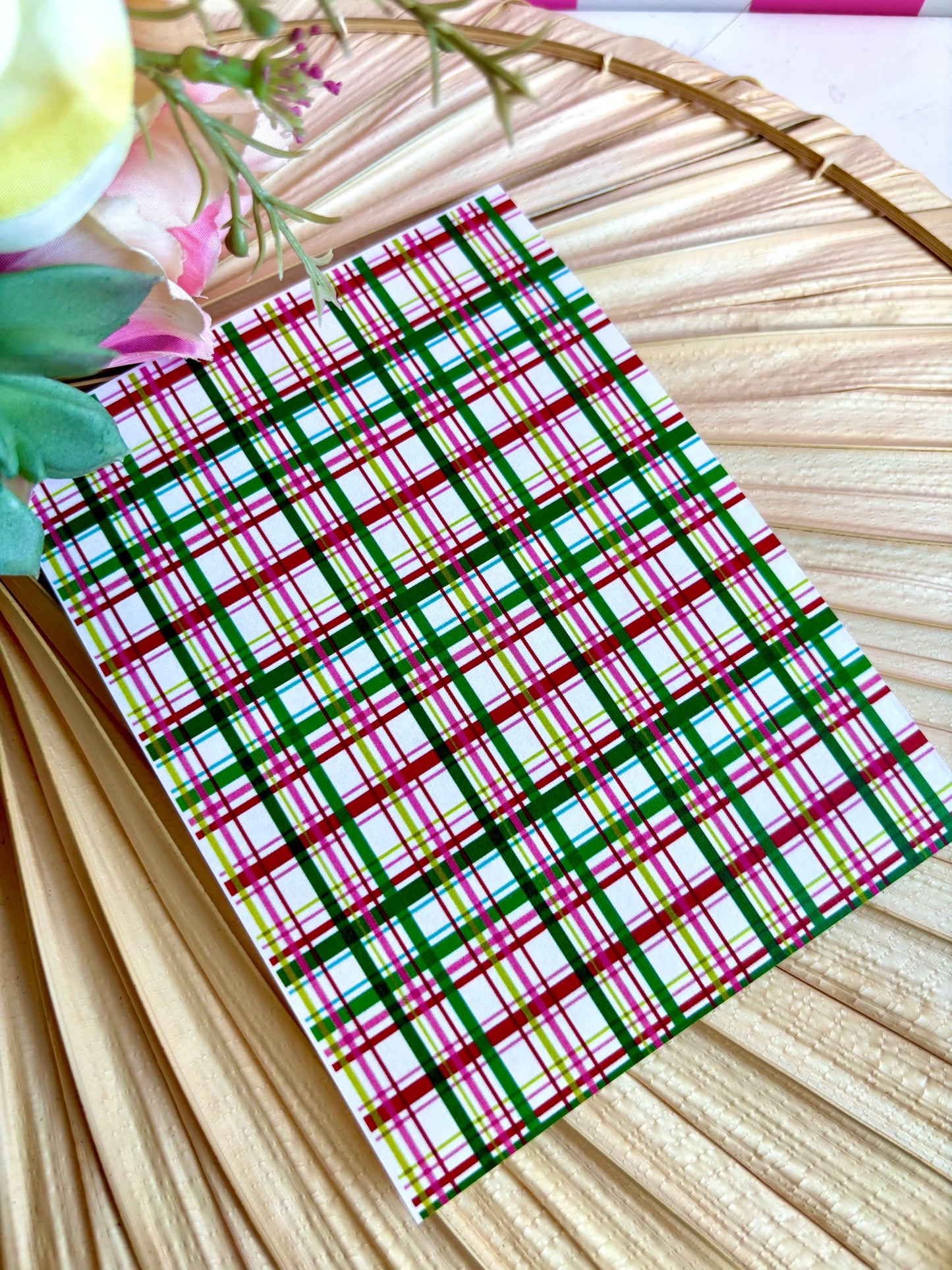 Xmas Plaid Transfer Paper