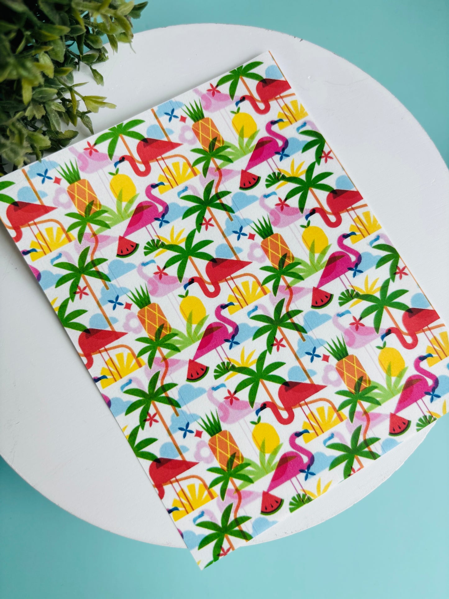 Flamingo Party Transfer Paper
