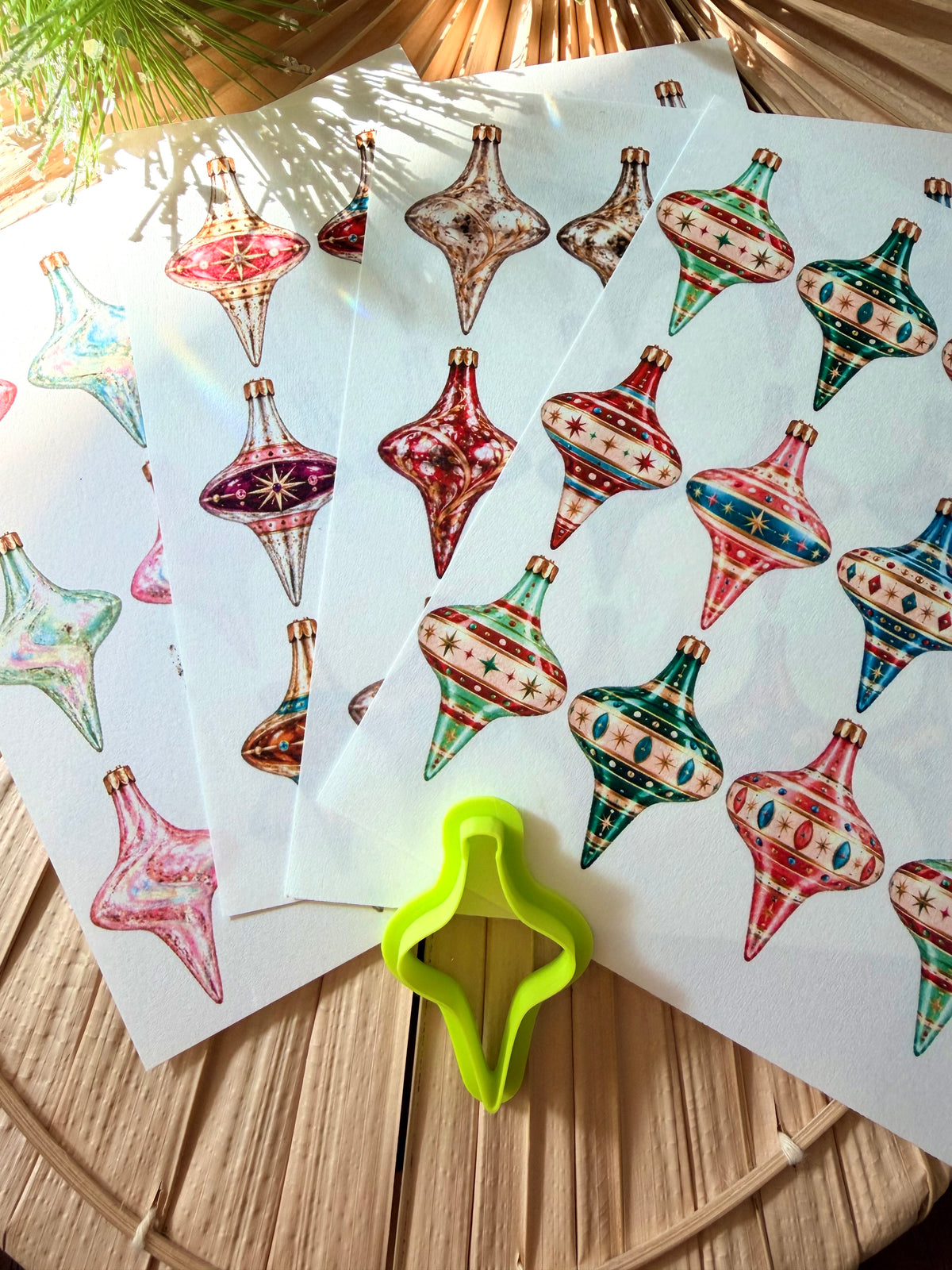 MCM Ornament Transfers & Fitted Cutter