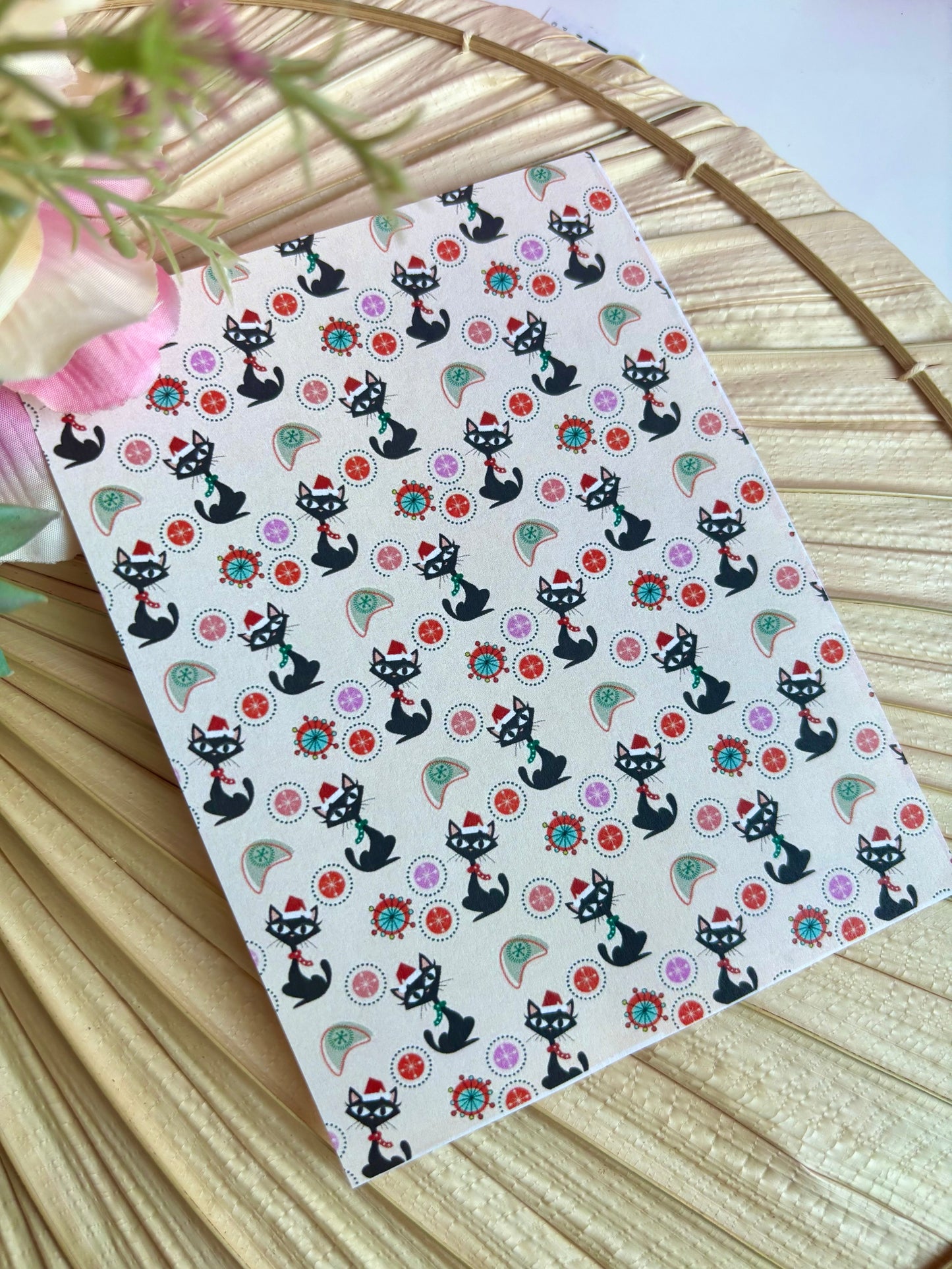 Circles Kitty Ivory Transfer Paper