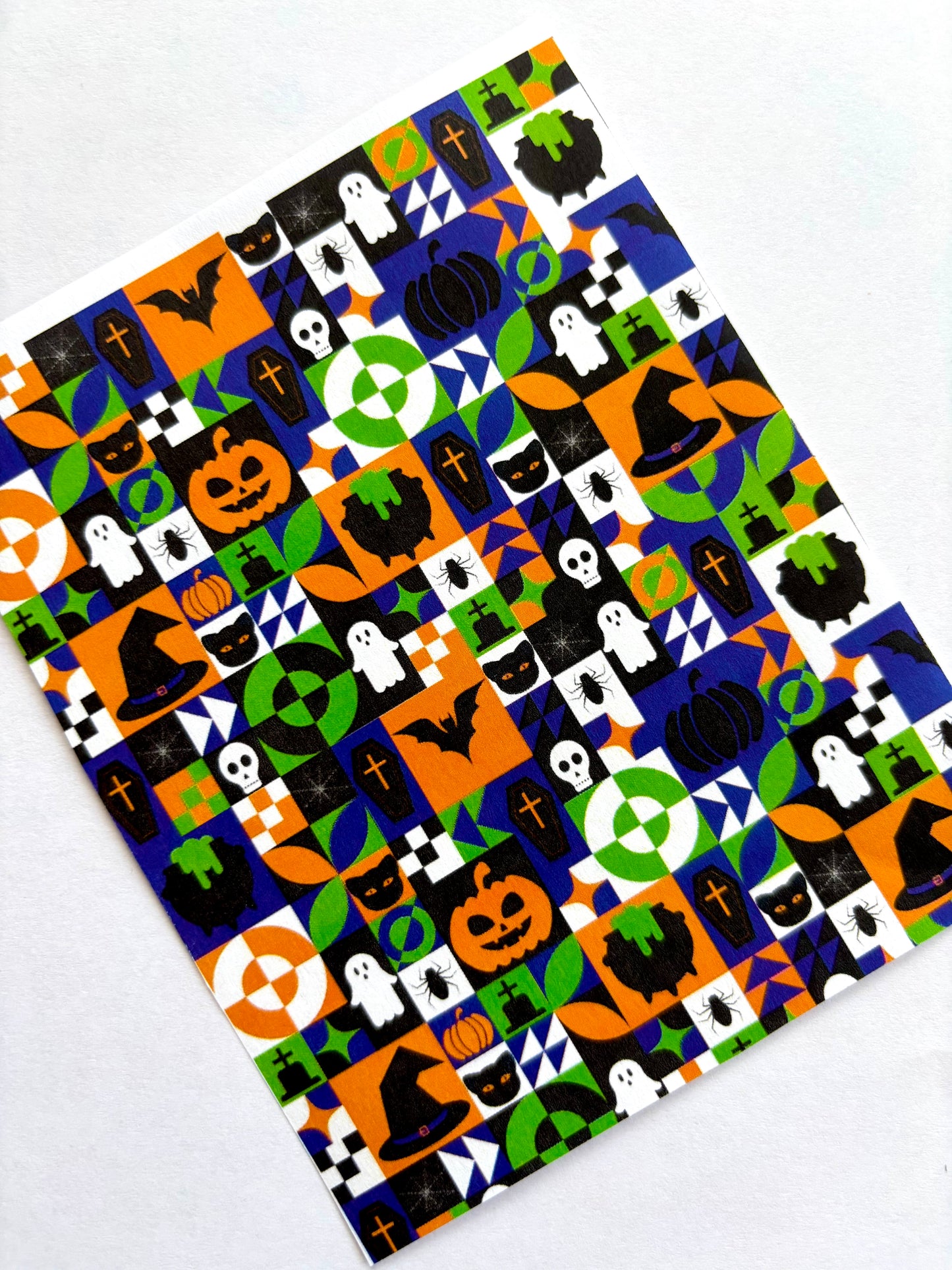 Halloween Checkerboard Transfer Paper