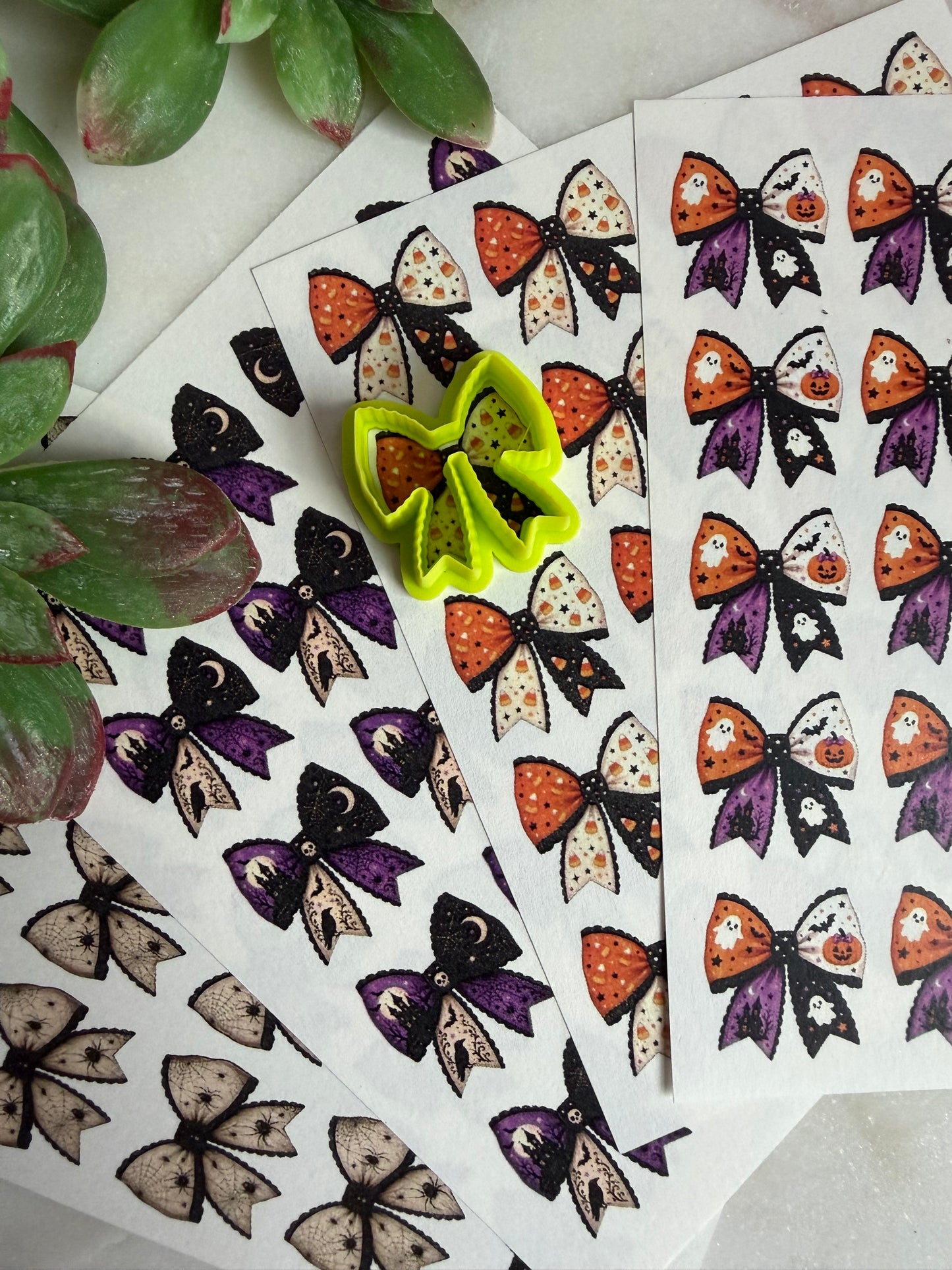 Halloween Bow Transfers & Cutter