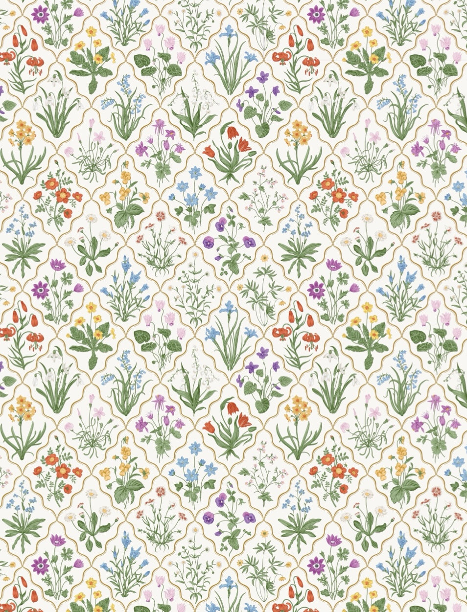 Floral Diamonds Transfer Paper