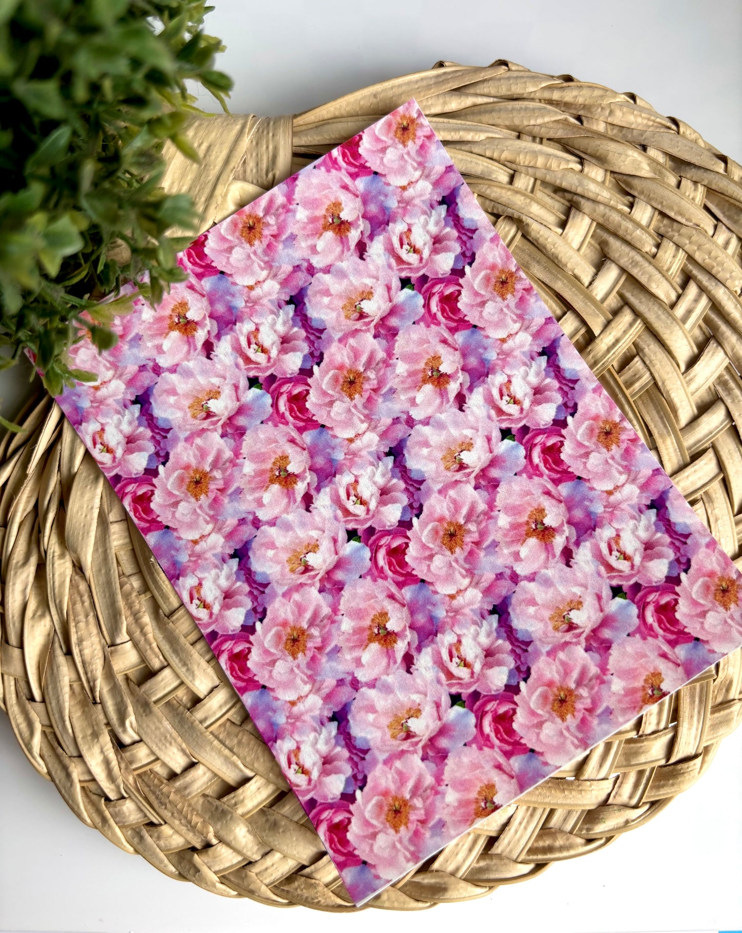 Pink Peonies Transfer Paper