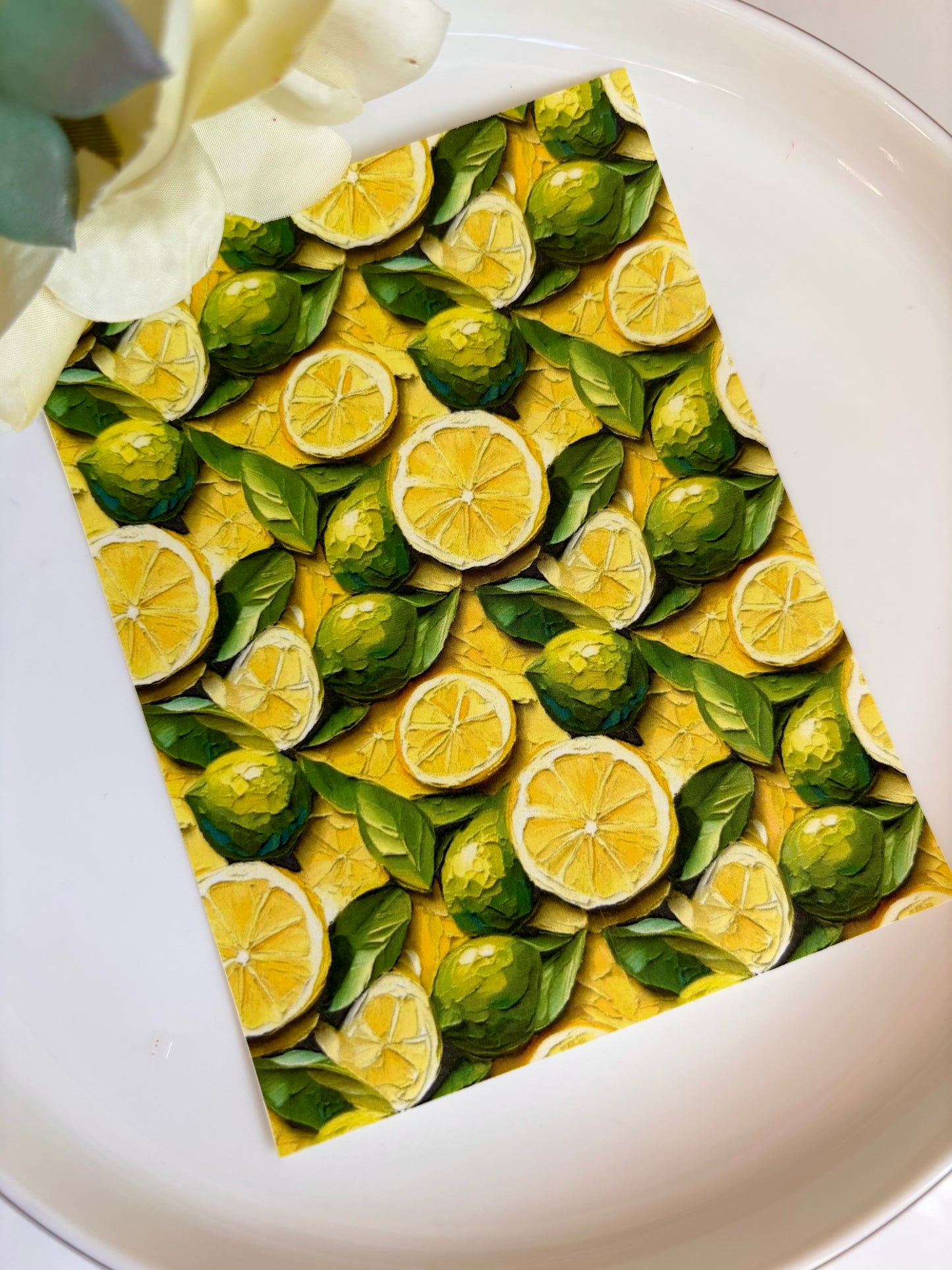 Lemon Lime Transfer Paper