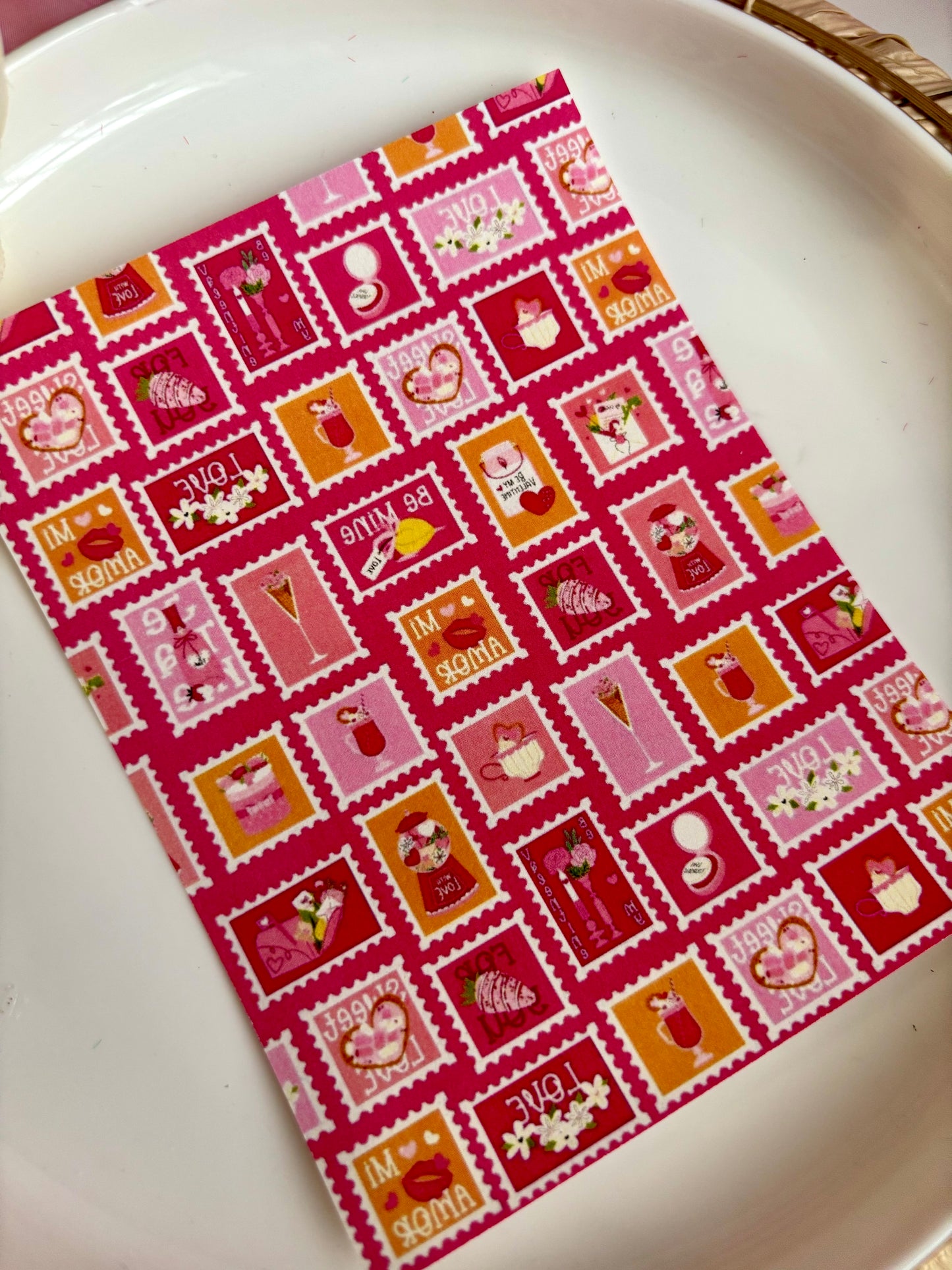 V-Day Stamps Transfer Paper