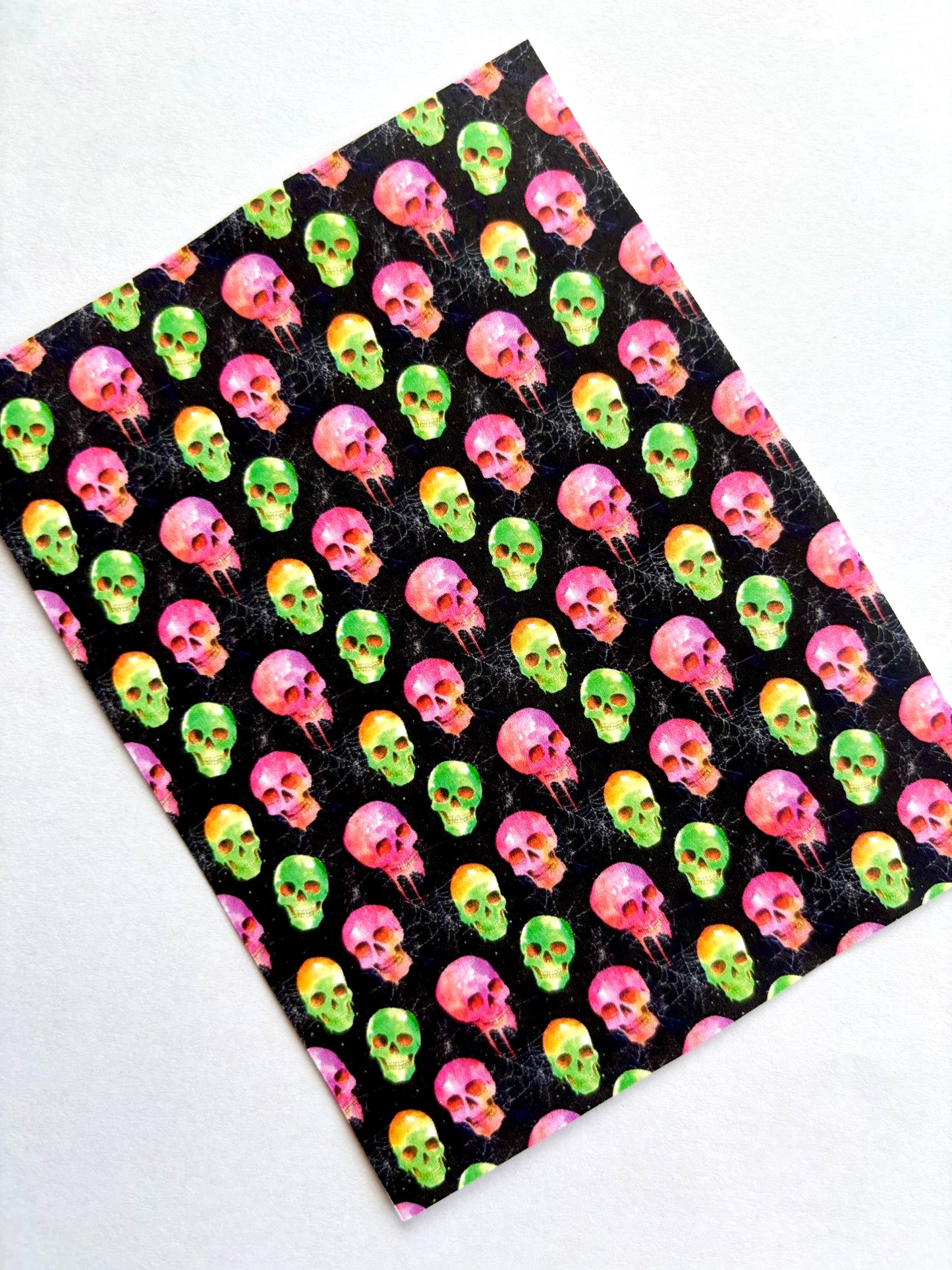 Neon Skulls Transfer Paper