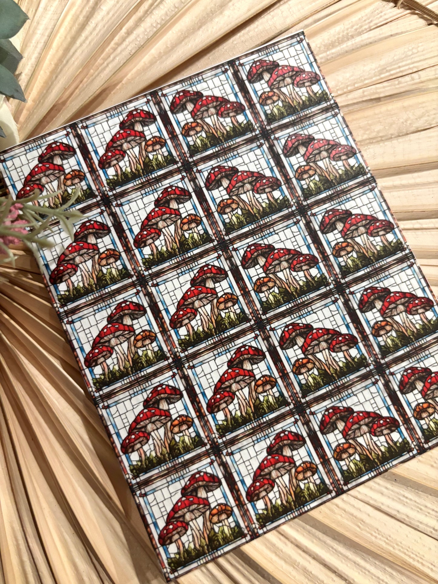 Mushroom Tile Transfer Paper