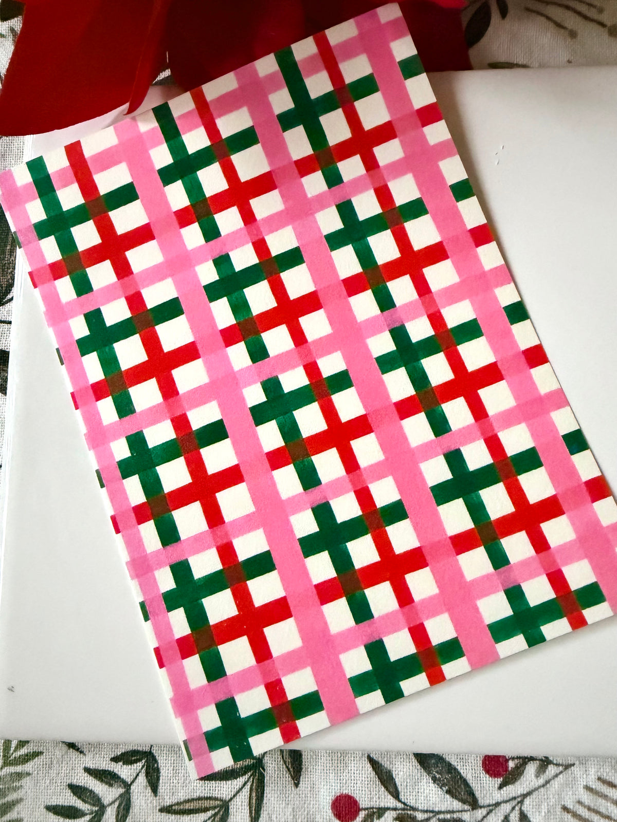 Merry Plaid Transfer Paper
