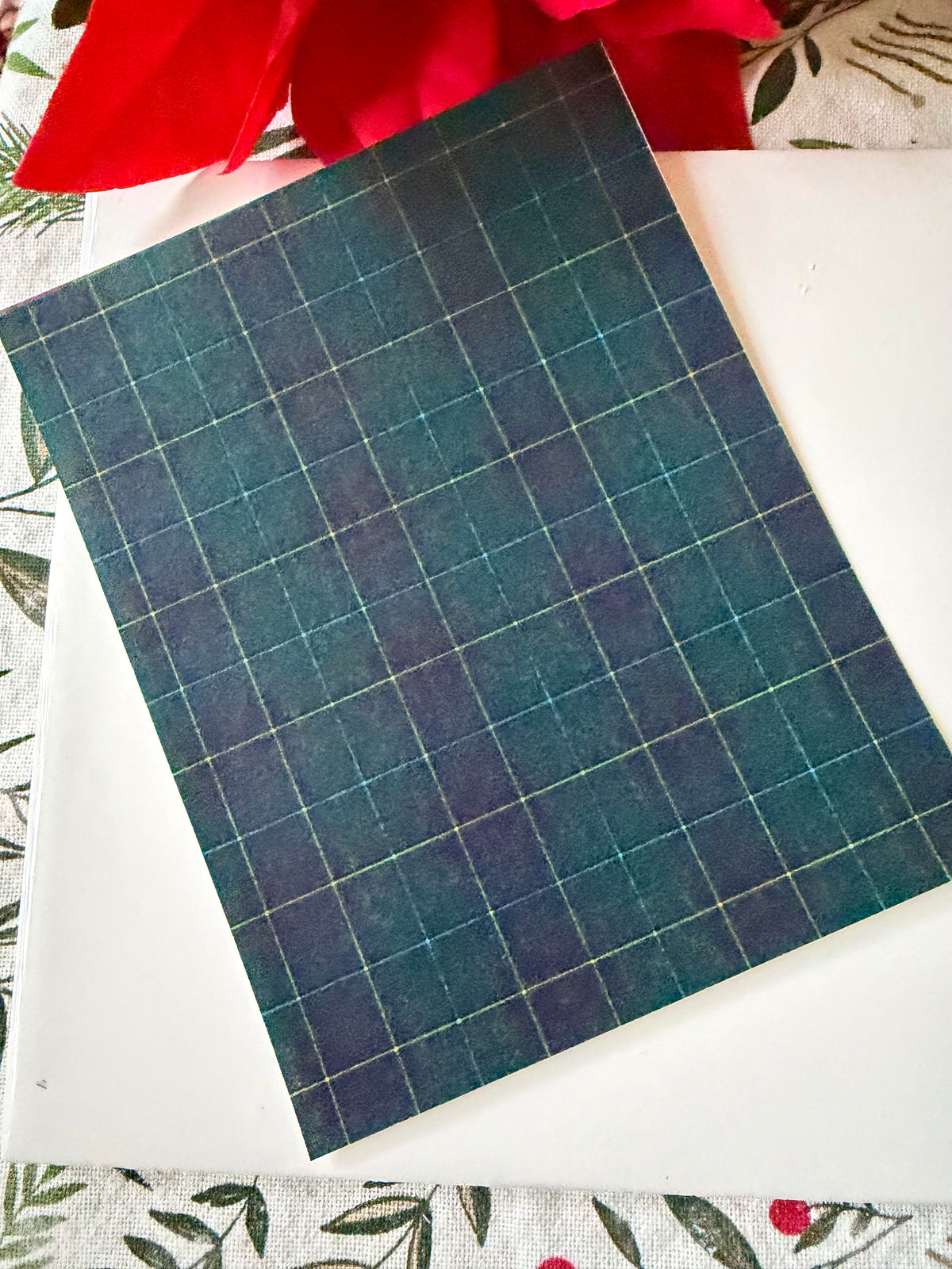 Navy Tartan Transfer Papers