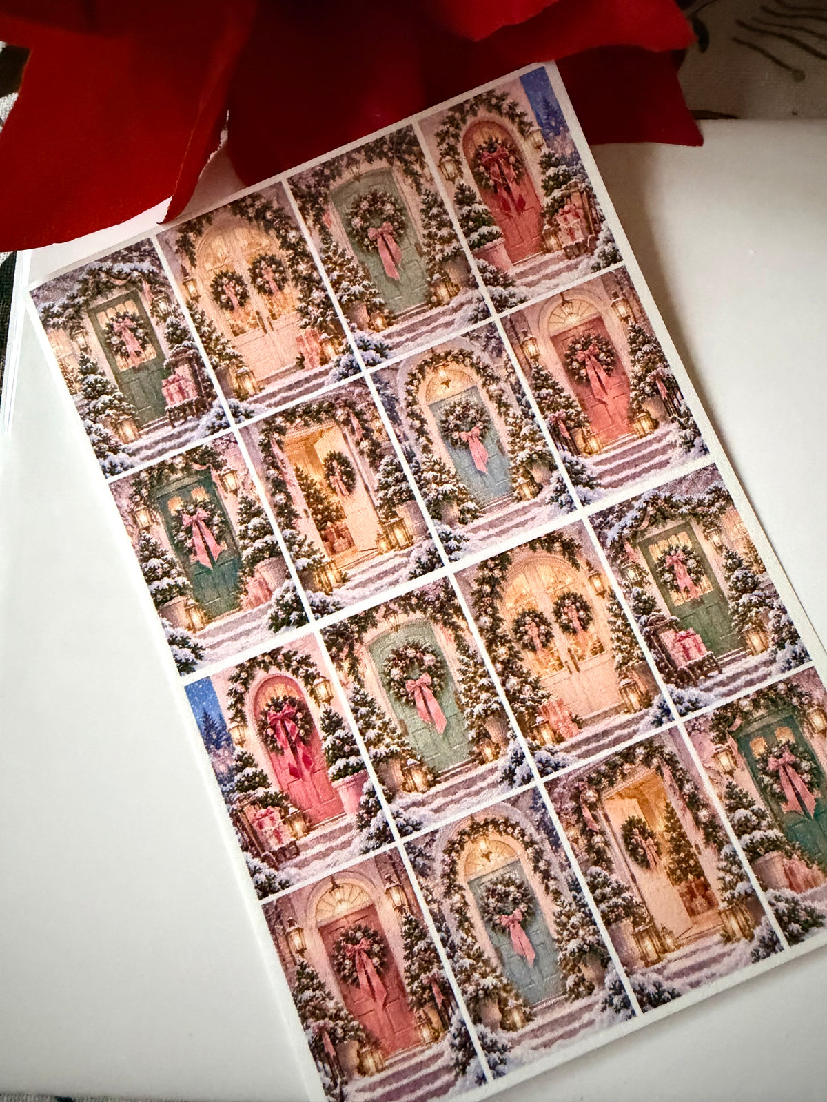 Winter Doorsteps Transfer Paper