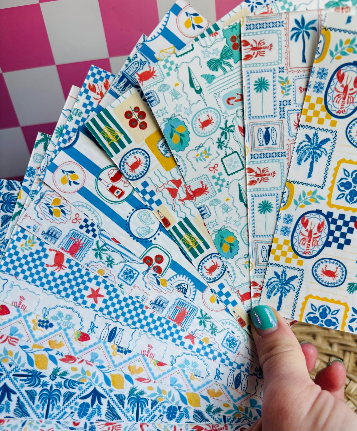 Seaside Summer Transfer Paper