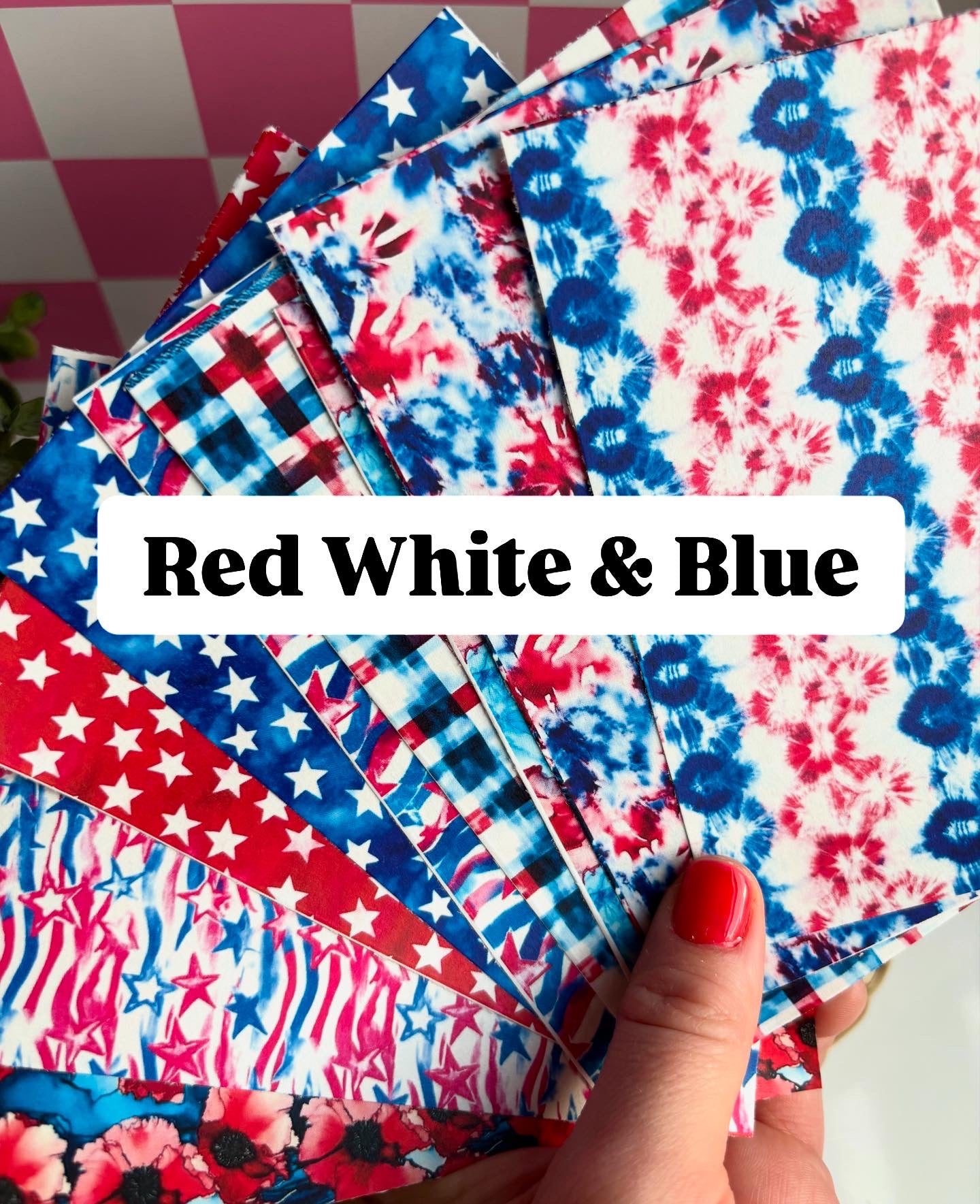 Red White & Blue Transfer Papers