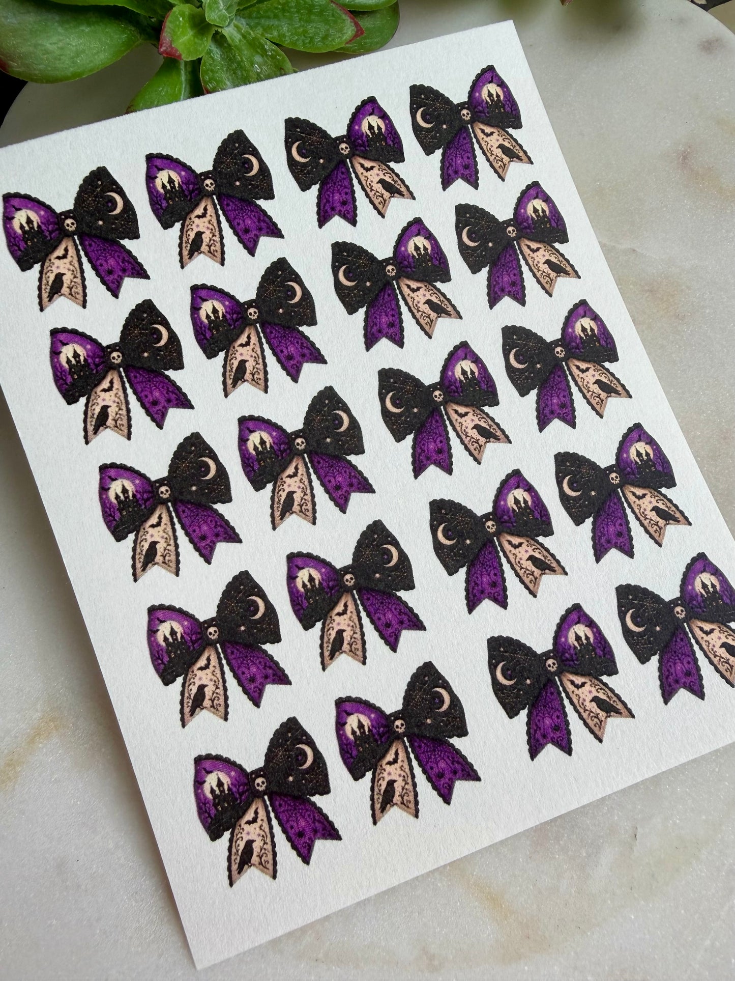 Halloween Bow Transfers & Cutter