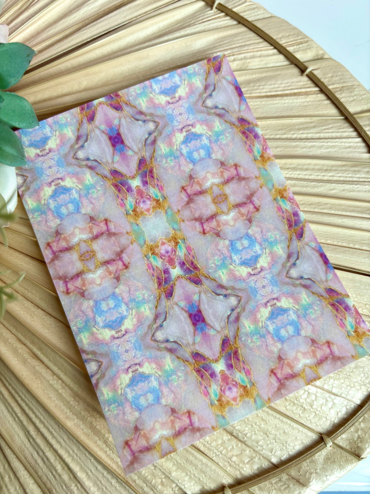 Pink Opal Kaleidoscope B Transfer Paper