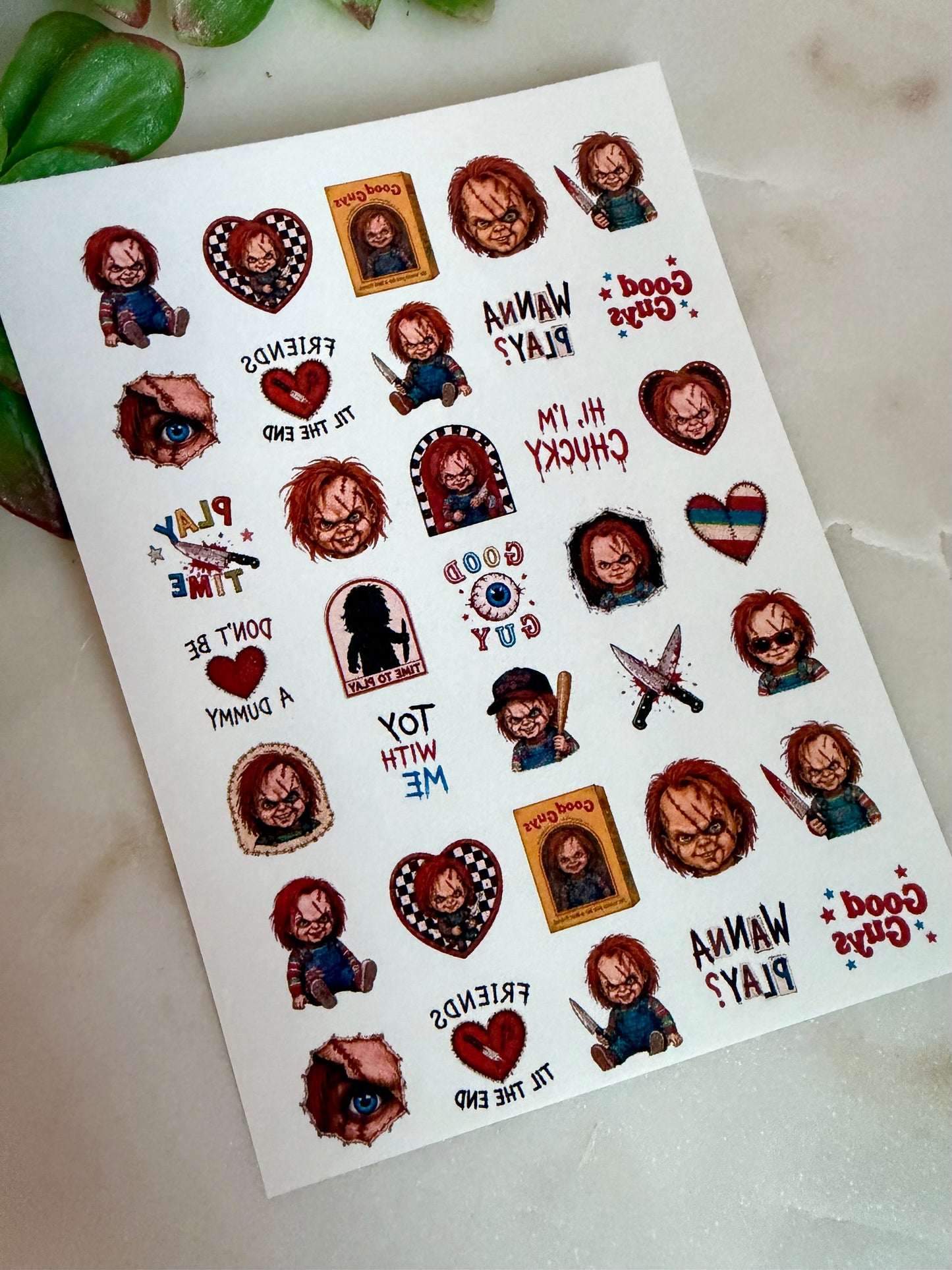 Chucky Charm Transfer Paper