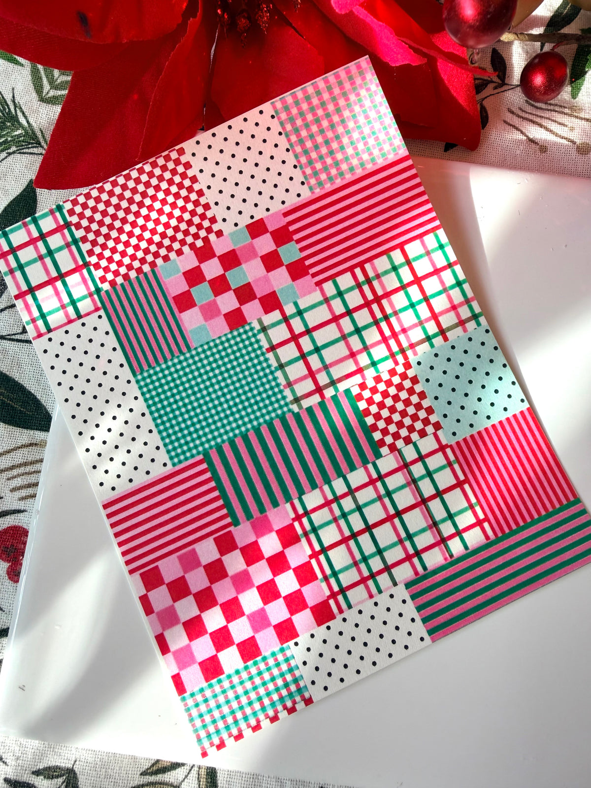 Merry Patchwork Transfer Papers