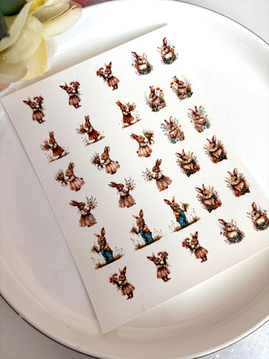 Vintage Bunny Charm Paper