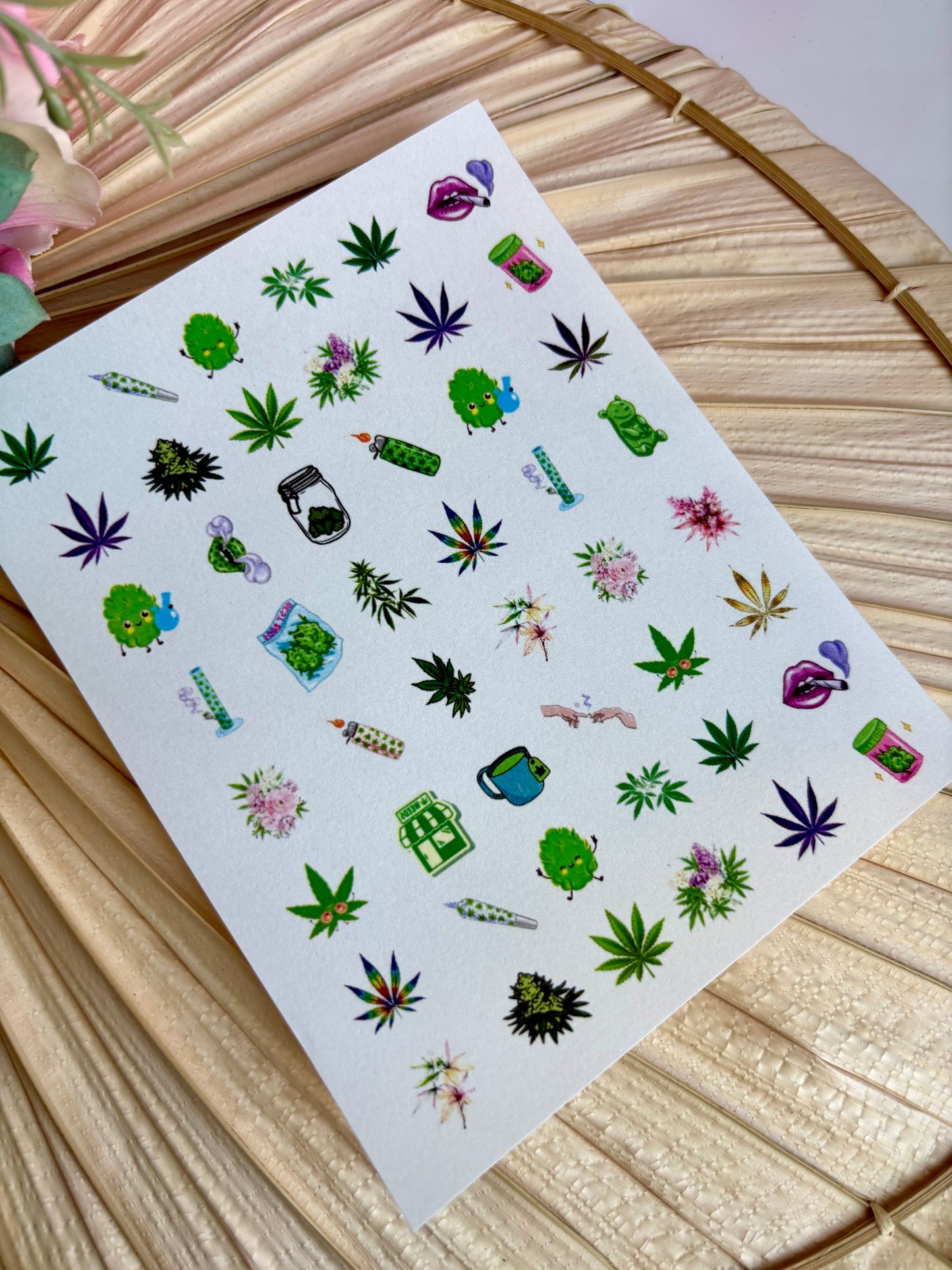 Cannabis Charms Transfer Paper