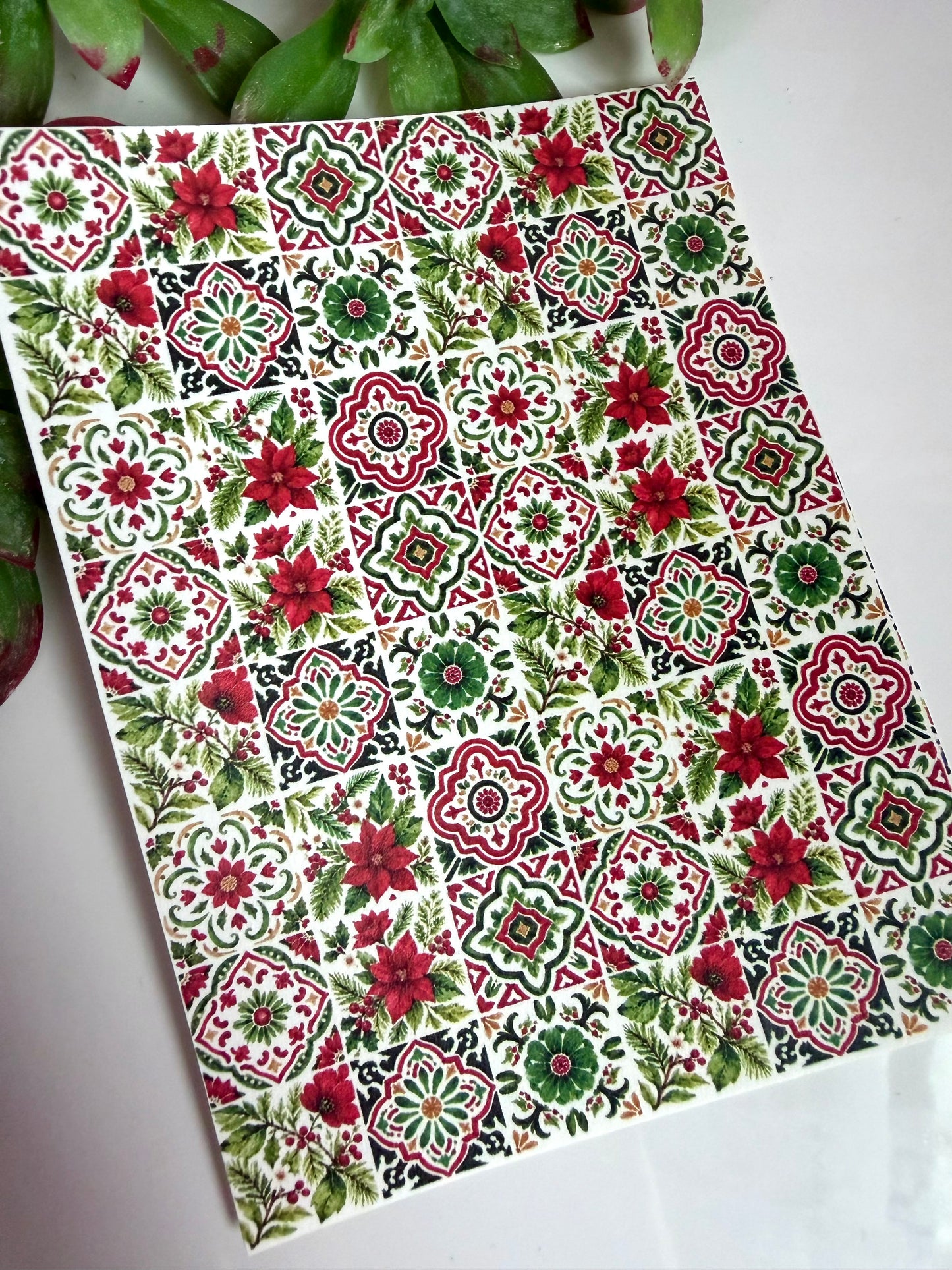 Christmas Whimsy Tile Transfer Papers