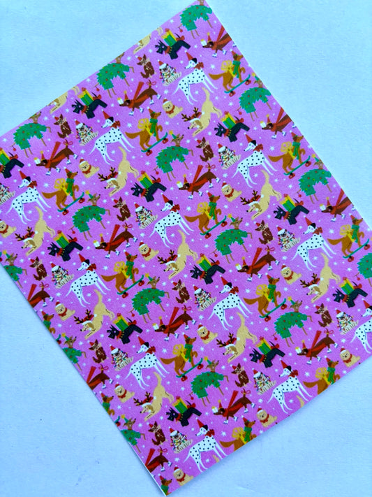 Xmas Dogs Transfer Paper