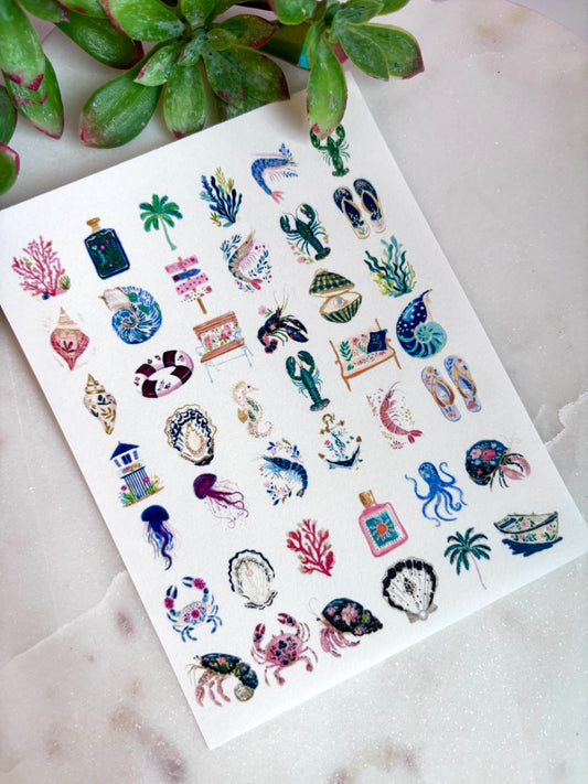 Cottage Nautical Charm Transfer Paper