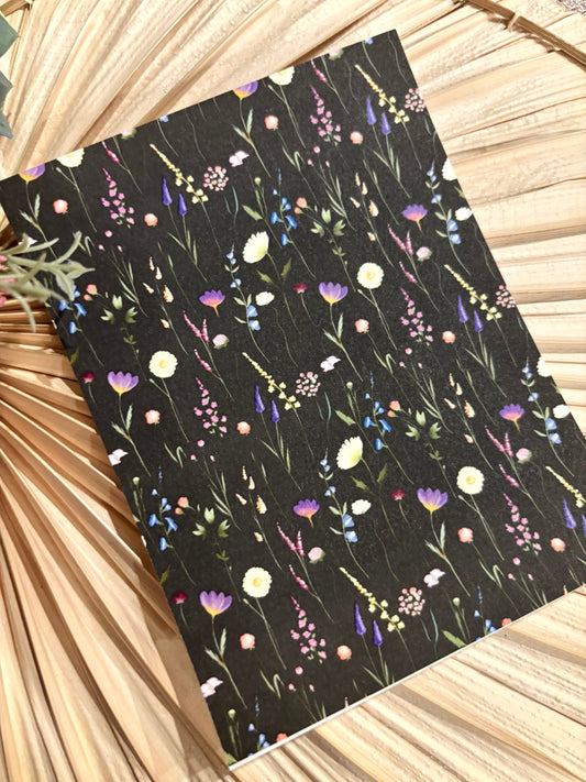 Lavender Wild Flowers Transfer Paper