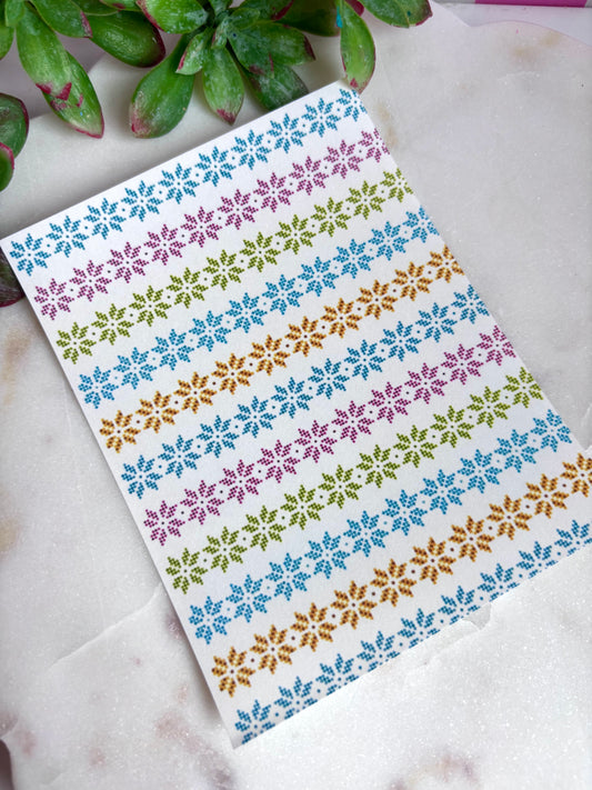 Retro Pyrex Pattern Transfer Paper