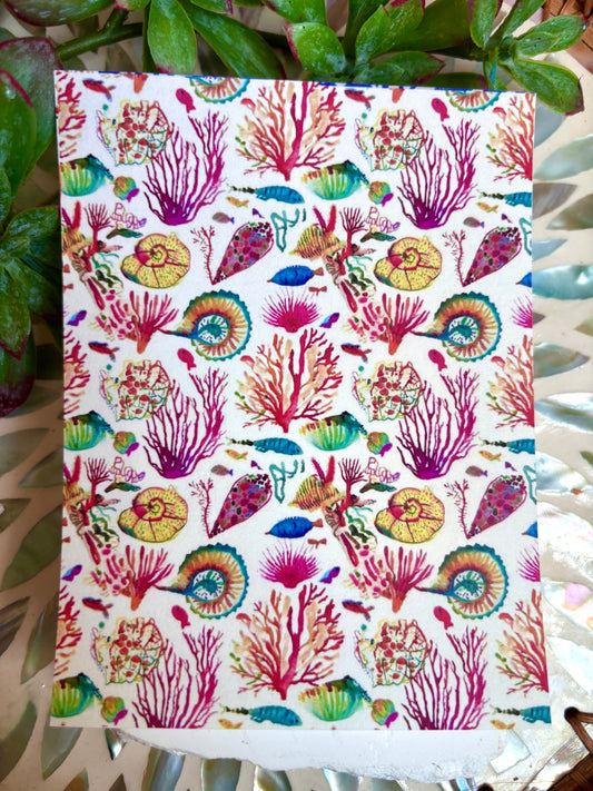 Watercolor Reef Transfer Paper