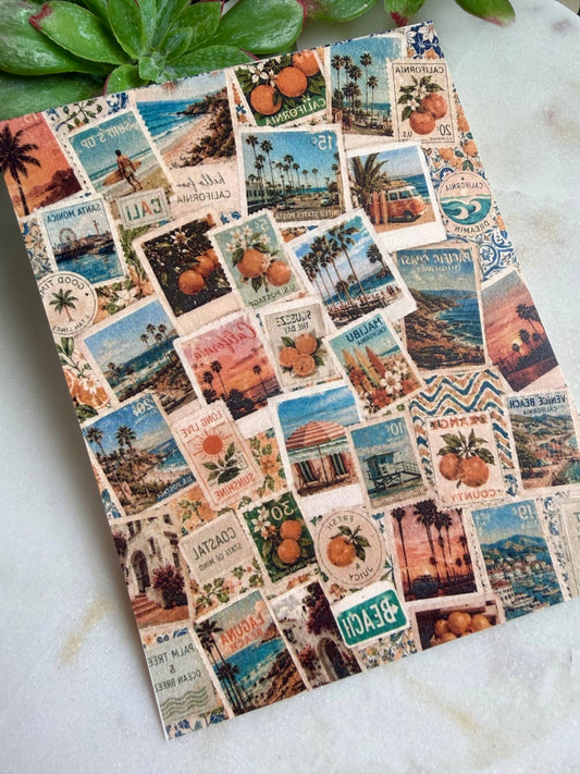 Cali Postcard Transfer Paper
