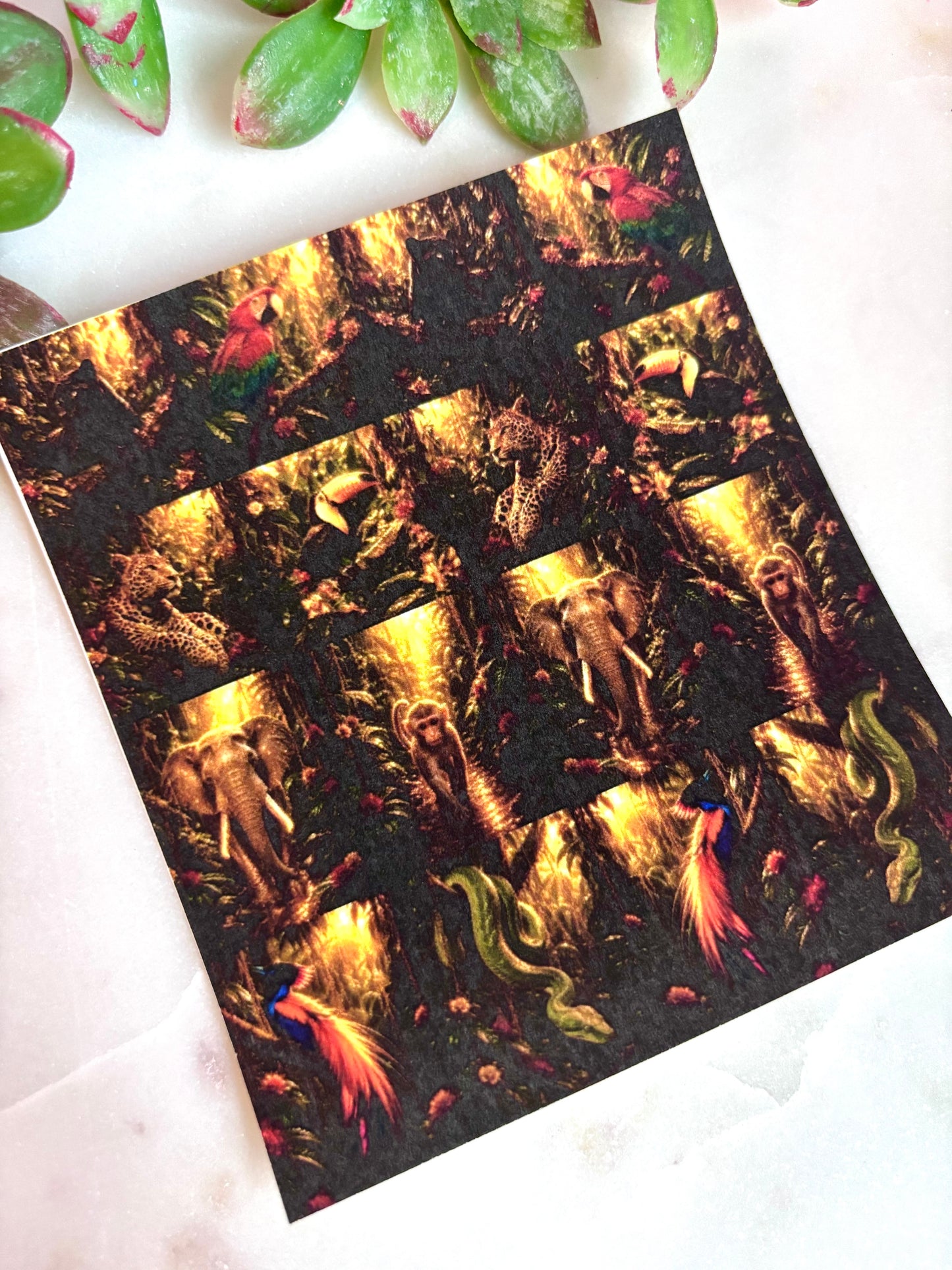 Jungle Depths Tile Transfer Paper