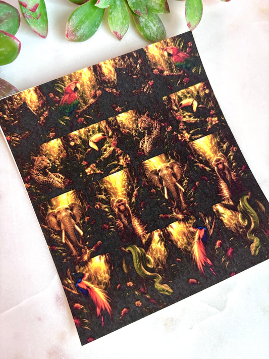 Jungle Depths Tile Transfer Paper