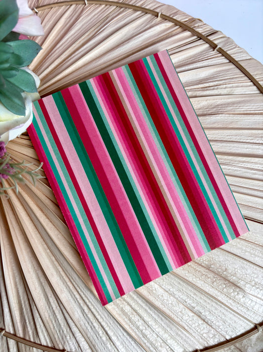 Multi Xmas Stripe Transfer Paper