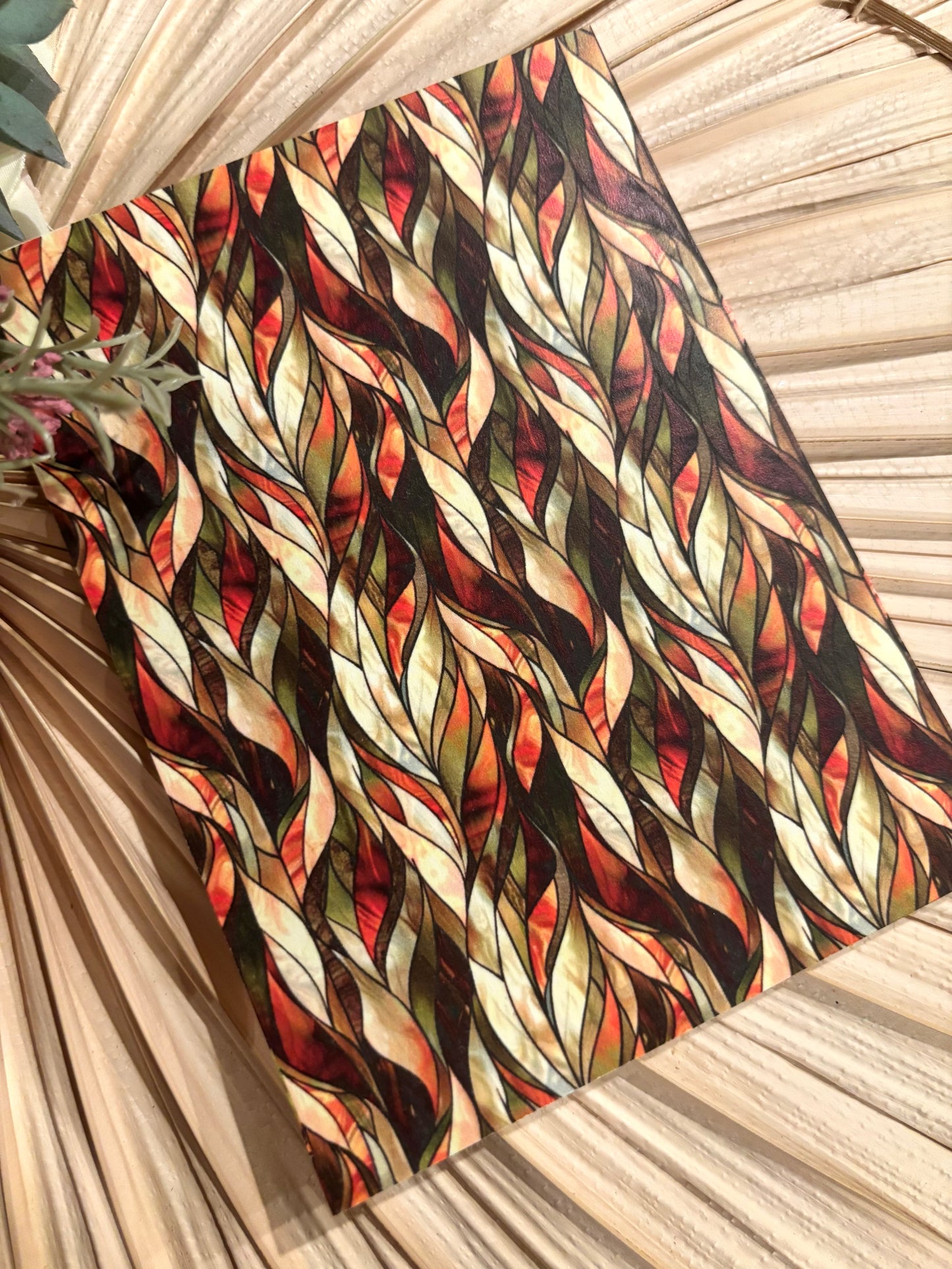 Autumn Grasses Stained Glass Transfer Paper