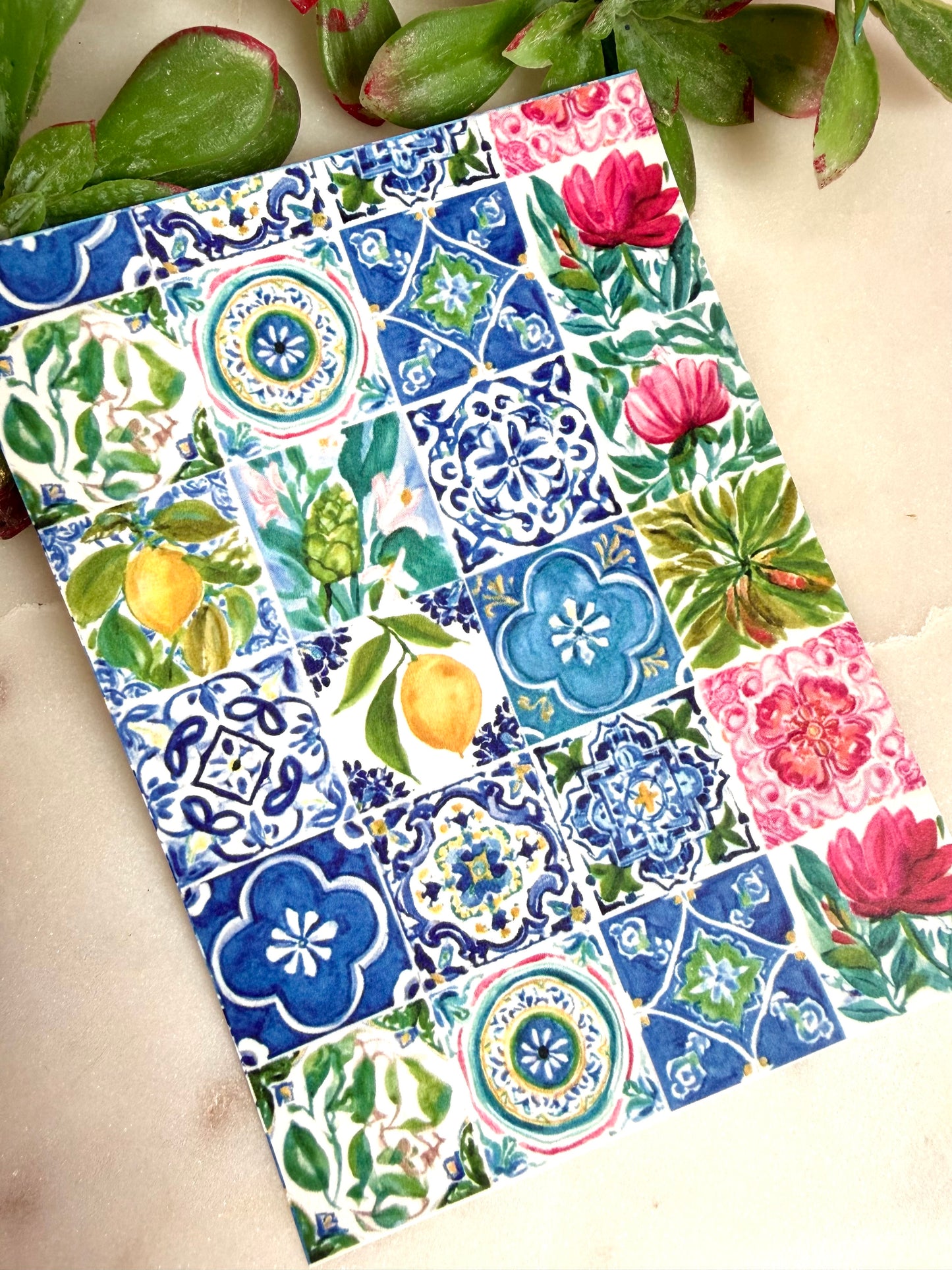 Mediterranean Whimsy Tile Transfer Papers