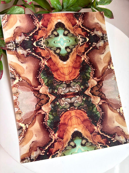 Earthy Kaleidoscope 2 Transfer Paper