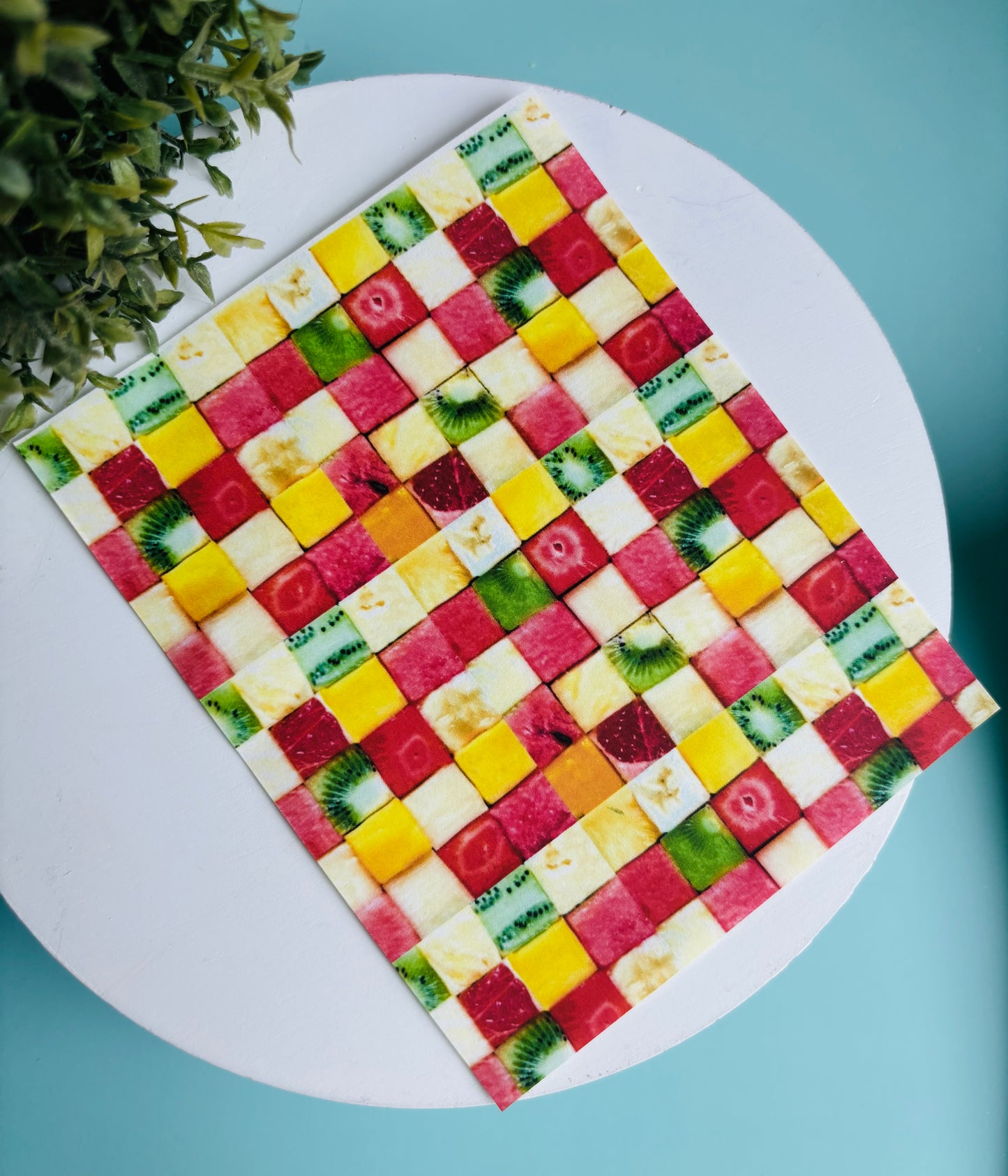 Fruity Cubes Transfer Paper