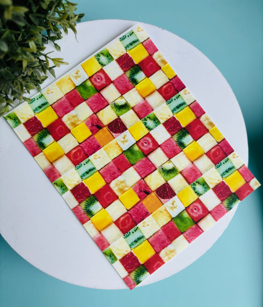Fruity Cubes Transfer Paper