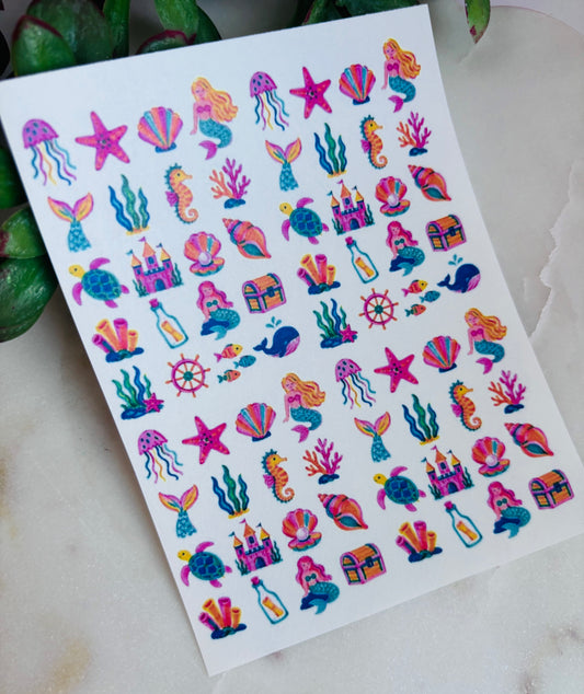 Whimsy Mermaid Charm Transfer Paper