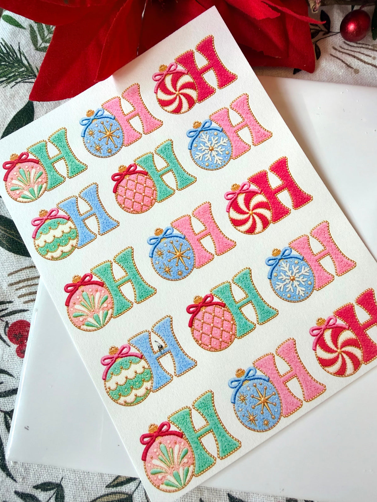 Ho Ho Ho Fitted Cutter & Transfers