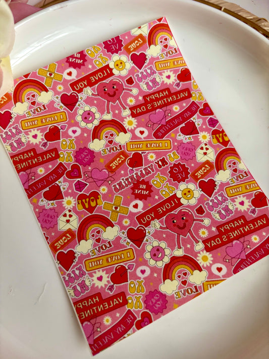 Happy Valentine’s Day Transfer Paper