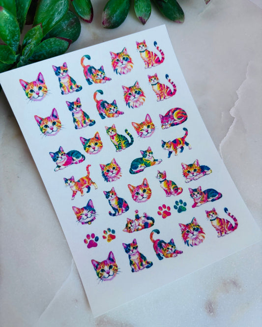 Whimsy Cat Charm Transfer Paper