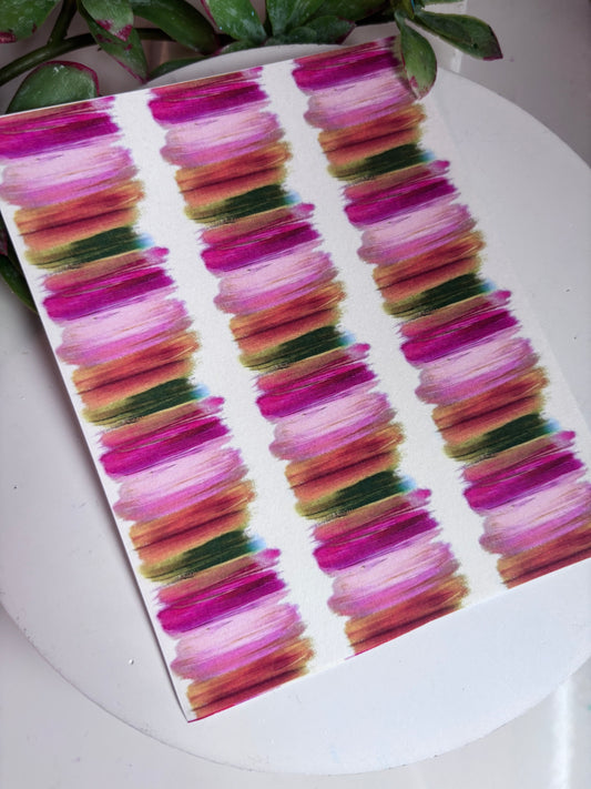Peony Brushstroke Transfer Paper
