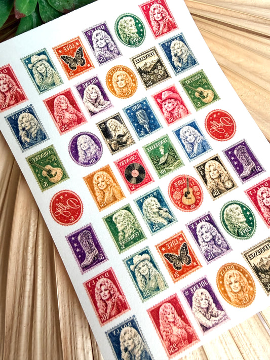 Dolly Vintage Stamp Transfer Papers