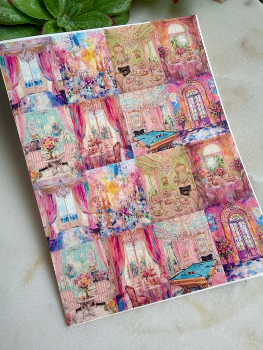 Rococo Rooms Transfer Paper