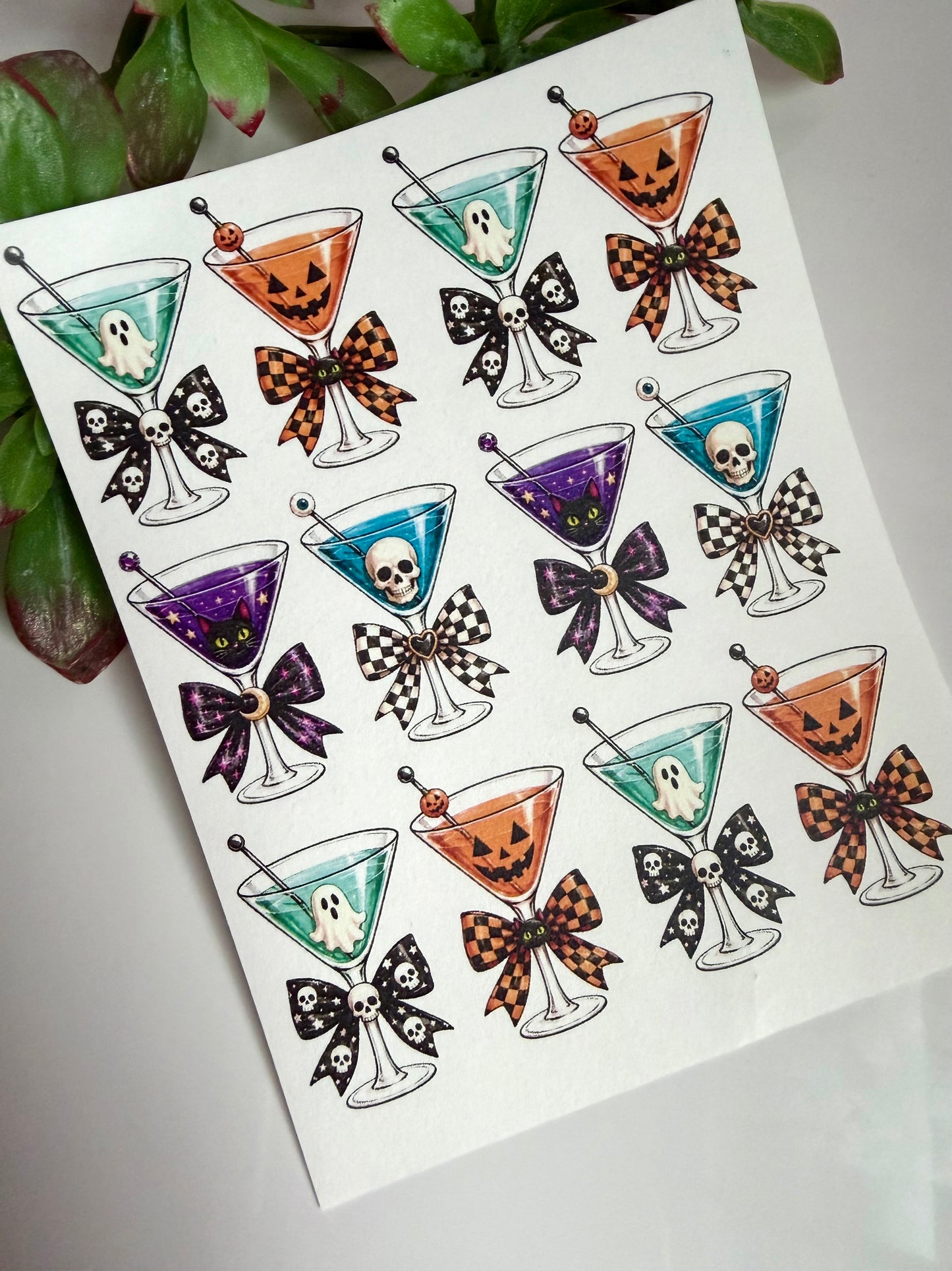 Creepy Coquette Cocktail Transfers & Cutter