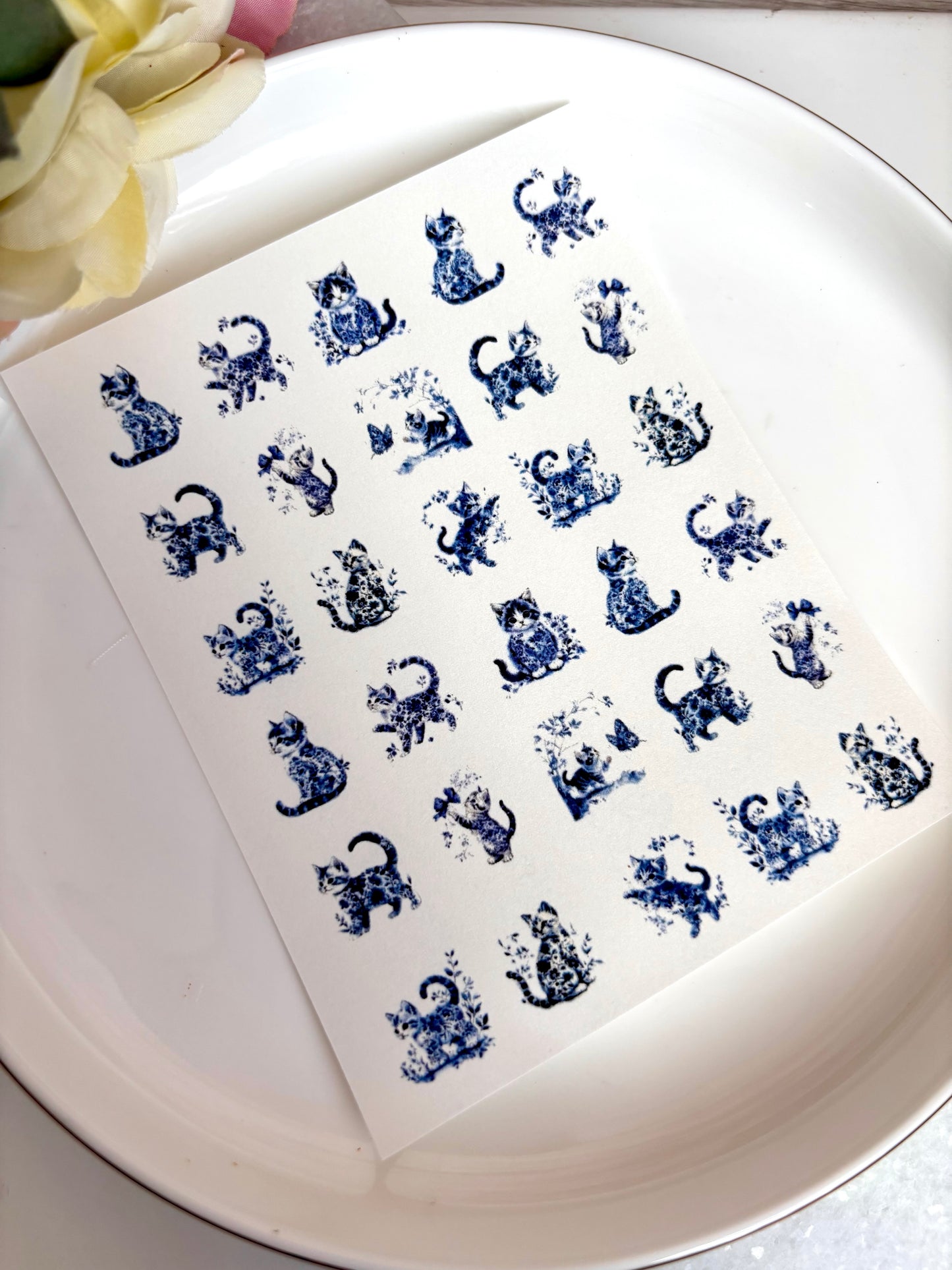 Kitty Toile Charm Paper